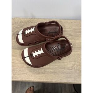 Croc's Unisex Brown Cozy Clog Ultra-Light Slip-On Shoes Size 5
